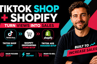 setup tiktok shop, shopify dropshipping website setup, tiktok shop ads setup