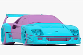 do 3d car modelling, custom car body kit, rc widebody kit, military vehicle stl