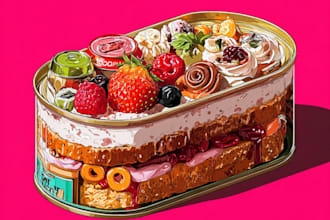 food pop art of your food pop art