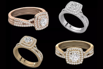 create unisex jewelry, watch design, sketches and 3d cad