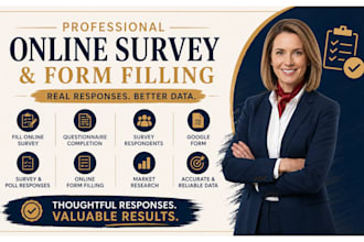 gather real survey respondents, fill online survey questionnaire market research