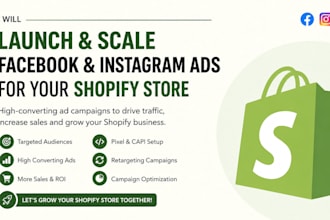 launch and scale facebook and instgram ads for your shopify store