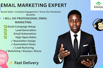 setup klaviyo email marketing flows and automation for shopify email template