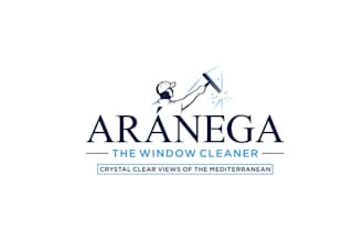design window cleaning handmade brand logo