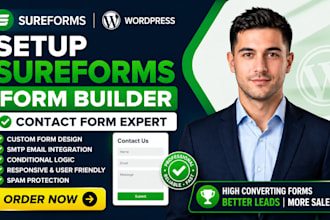 setup sureform form builder sureform contact form wordpress