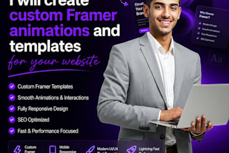create custom framer animations and templates for your website
