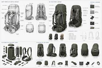 design medical backpack, edc bag, hiking bag, hydration bag, gym and sport bag