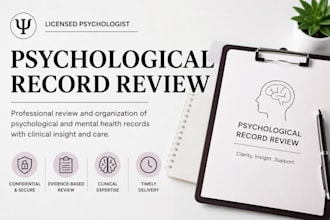 analyze psychological medical records and provide a summarized report