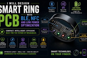 design smart ring pcb with ble, nfc and low power optimization