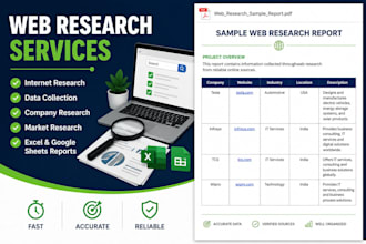 do web research, internet research, and data collection
