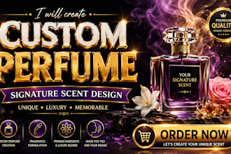 create custom perfume, signature scent and fragrance formulation