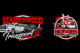 design incredible beautiful transport logo with unlimited revision