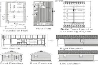 design deck permit drawings, architectural plans, and city permit blueprints