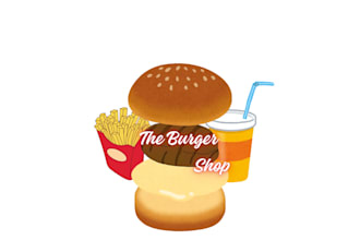 design creative burger restaurant logo