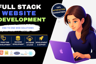 be your full stack web developer using react, node and PHP