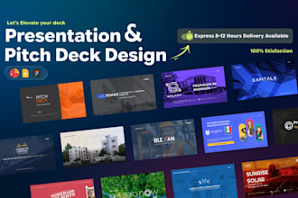 design, pitch deck presentation, figma, powerpoint in hours