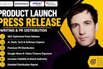 write product launch ai saas tech software press release pr distribution