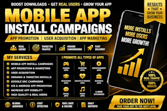 do mobile app install campaigns, app promotion, user acquisition, app marketing