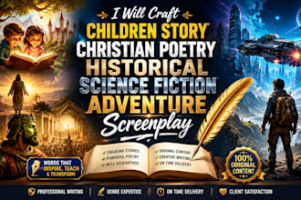craft children story christian poetry historical fiction adventure screenplay