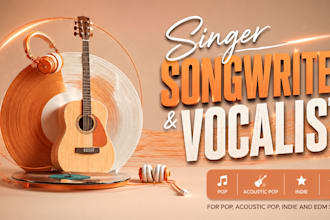 be your professional pop, acoustic pop, indie pop and edm female singer