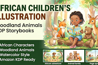 illustrate african childrens book illustration and woodland animal story books