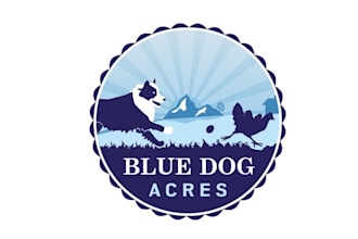 design aesthetics gorgeous logo for blue dog acres