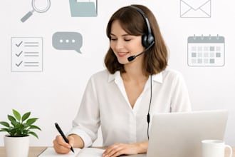 be your virtual assistant for research, organization and data tasks
