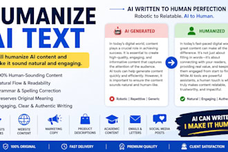 humanize ai text and rewrite ai content