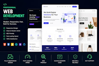 develop a responsive website using php, html, css and javascipt