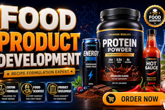 do food product development and recipe formulation