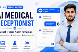 build an ai chatbot, voice agent, and receptionist for your medical clinic