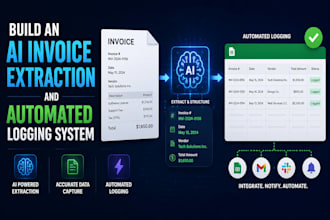 build an ai invoice extraction and automated logging system