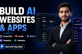 build website or app using google stitch antigravity rork ai lovable supabase