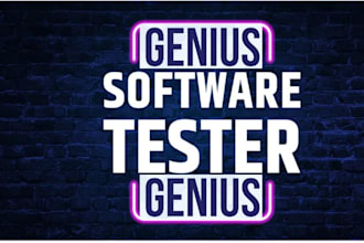 do QA testing and user testing for your software