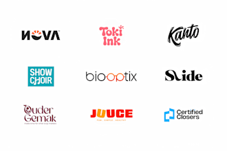 create minimalist wordmark lettermark logo design