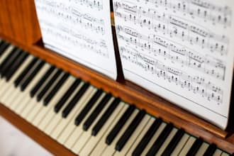 transcribe music into piano, violin and keyboard sheet music notation
