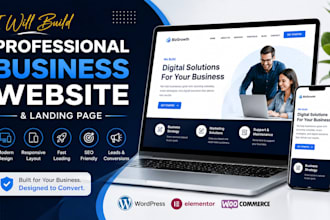 build a professional business website and landing page