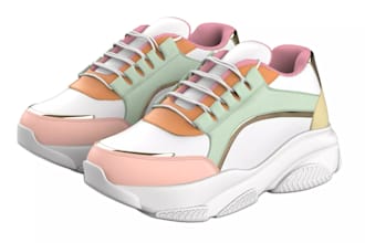 create premium 3d sneaker animation for brands