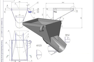 create steel, sheet metal and wood fabrication shop drawings