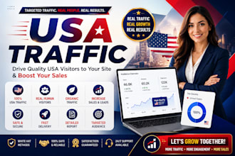 organic USA,UK website traffic to boost shopify, google ads, to increase sales