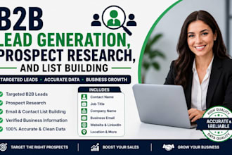 do b2b lead generation, prospect research, and list building