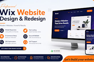 do wix website design wix website redesign wix business website wix development