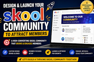 set up and optimize your skool community and online course
