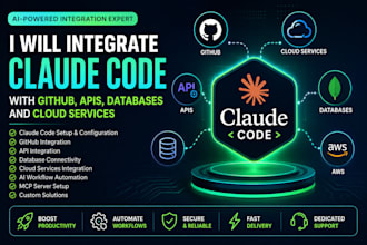 integrate claude code with github, apis, databases, and cloud services