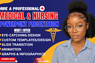 do medical, nursing, health and fitness powerpoint presentation design