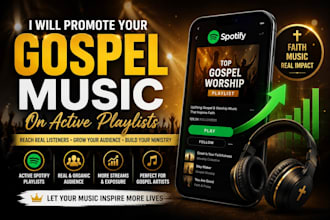 promote your gospel music on active spotify playlists