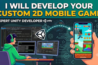 develop your custom 2d mobile game in unity