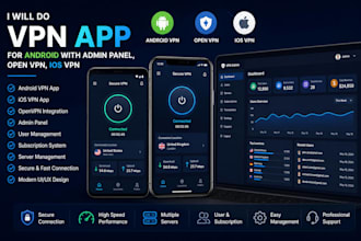 do VPN app for android wit admin panel, open vpn , ios vpn