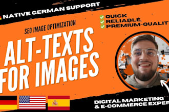write SEO image alt text and alt tags for your website