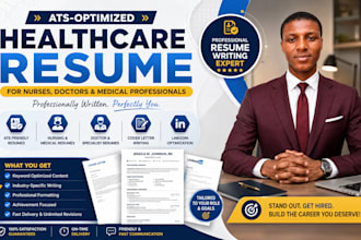 write an ats healthcare resume for nurses, doctors, and medical professionals